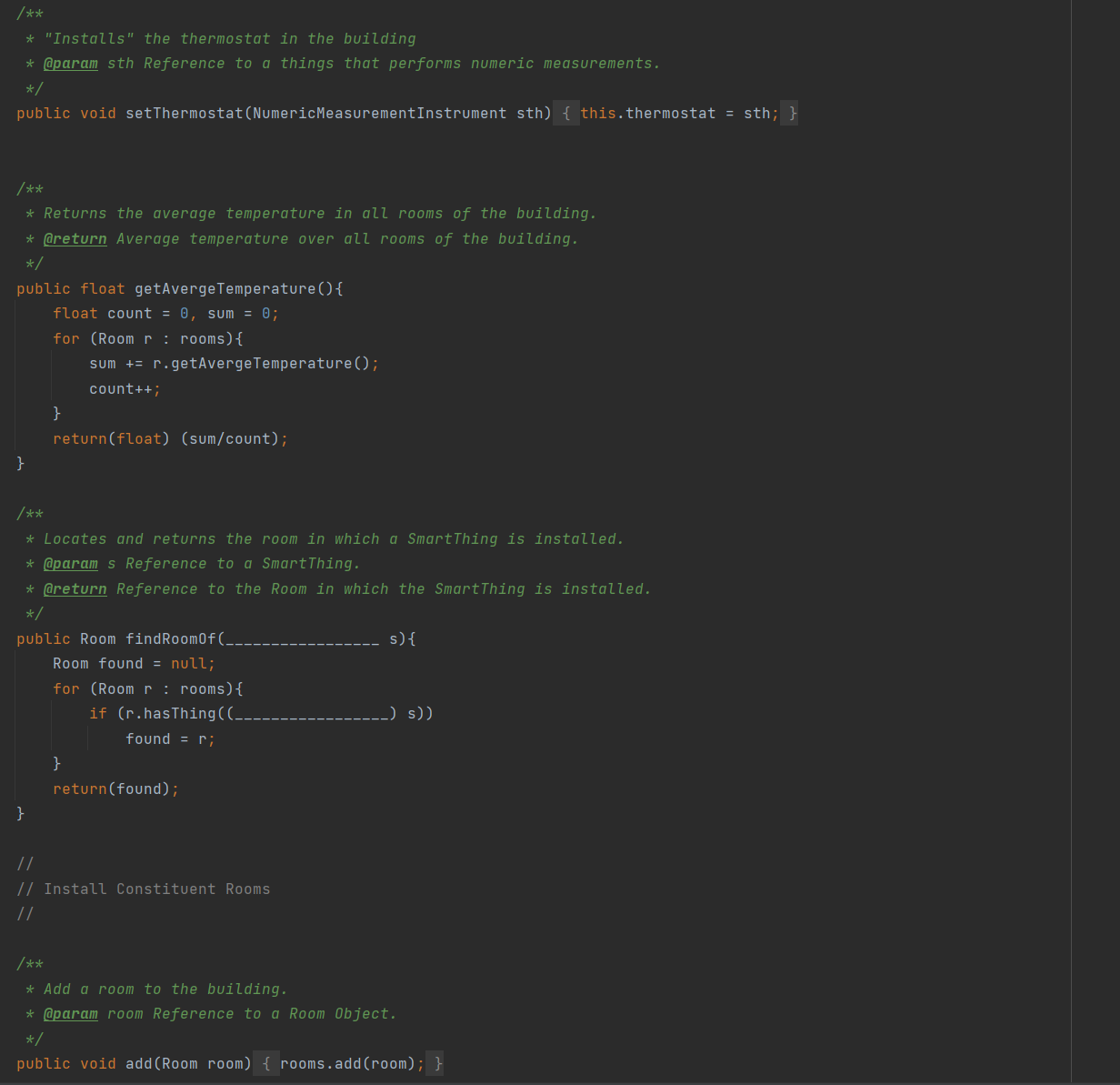 is found in the room. * @param s Reference to an objects