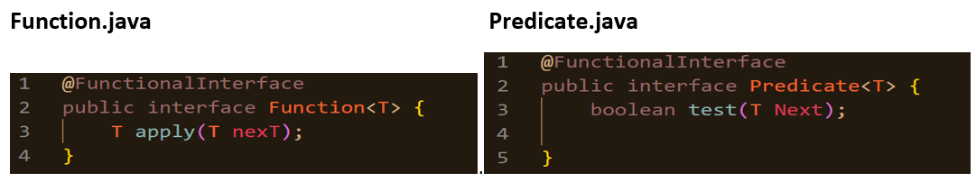 @FunctionalInterface public interface Function { T apply(T t); } Now, create a