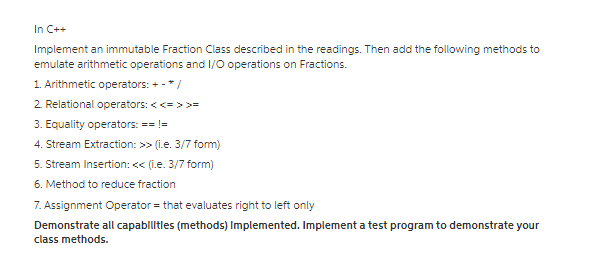 Java library. Provide your own implementation for the following methods (name the