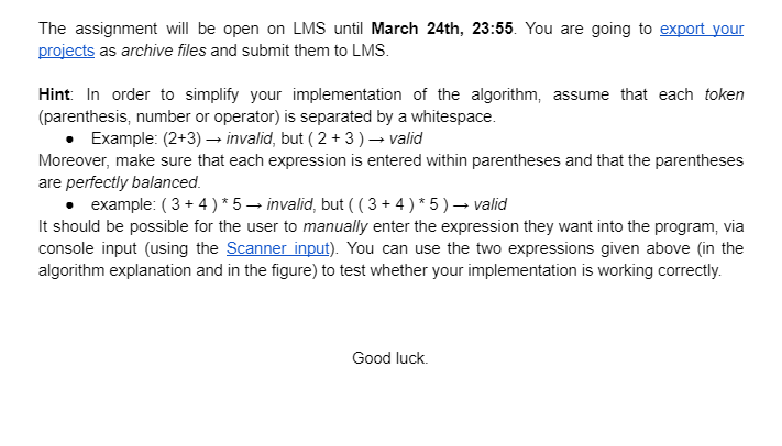 up with a very simple algorithm to evaluate arithmetic expressions with the