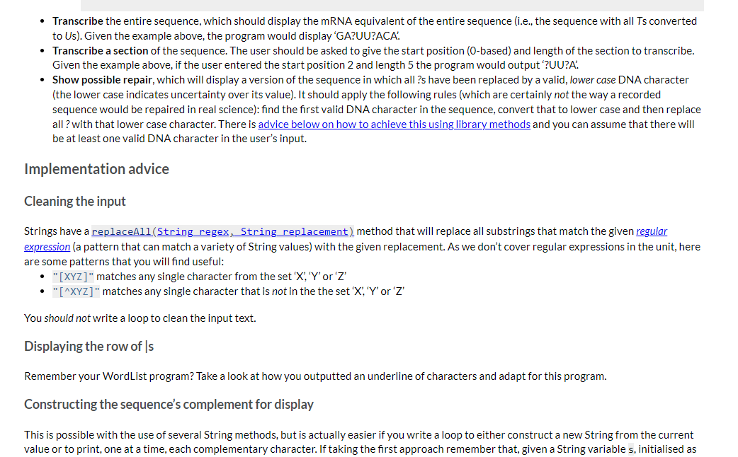 Analyser Steps: 1 2 3 4 Display the program's name Prompt the