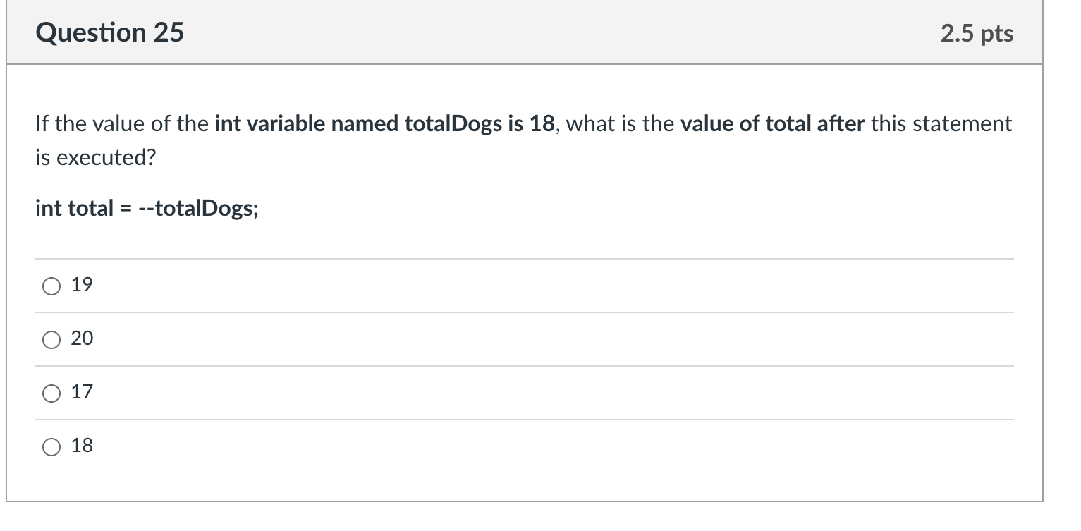 y = 20; } else { } y = x; Oy=x? 20: