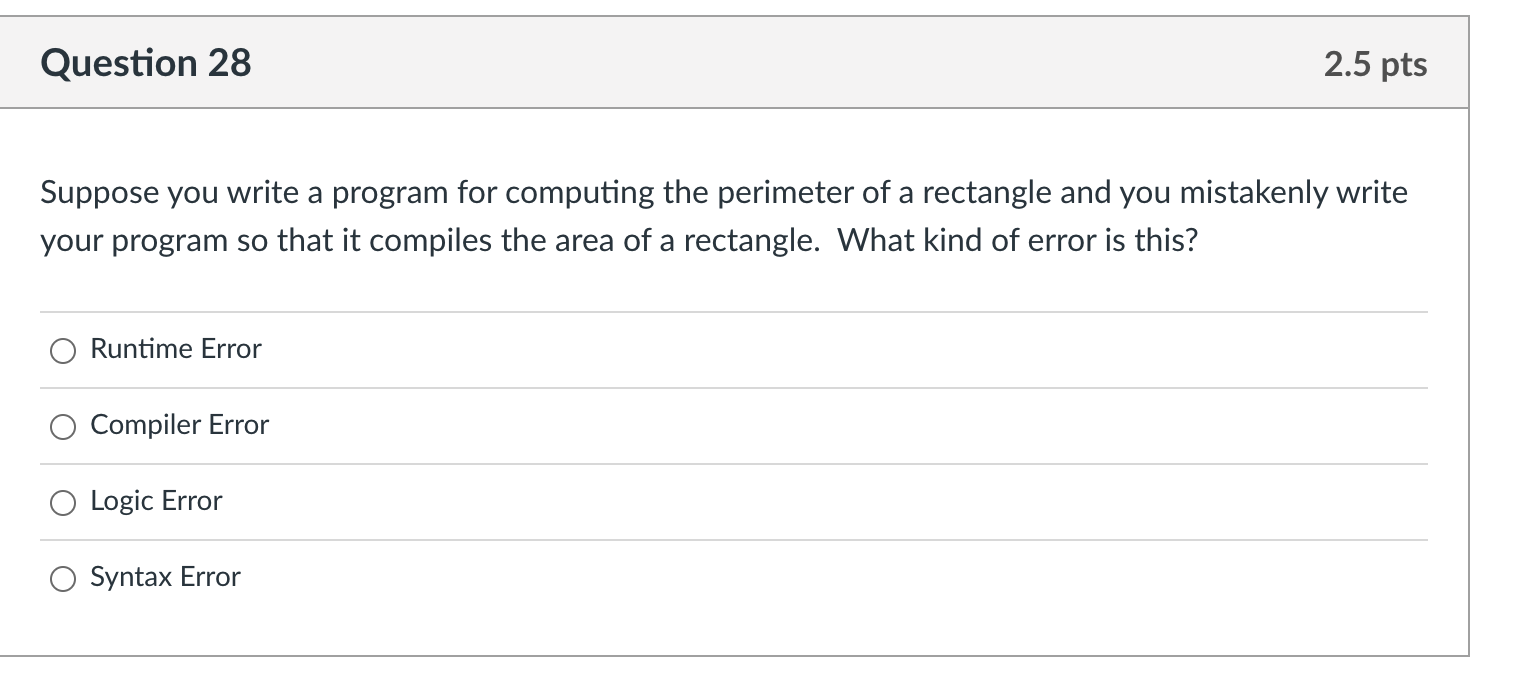 y = 20 ? (x > 30) : x; Question 24 A