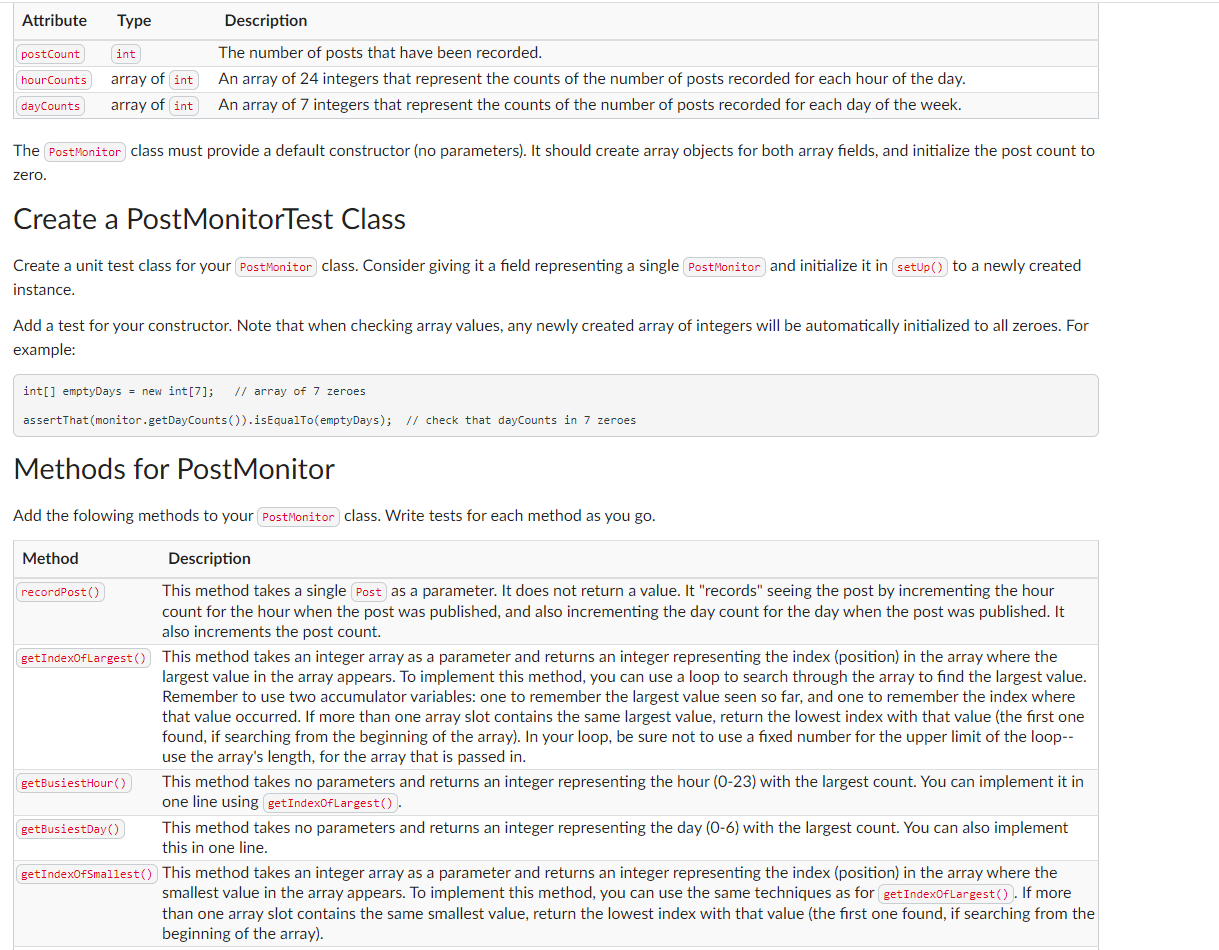 in the comment details. This class represents a single "post" or "message"