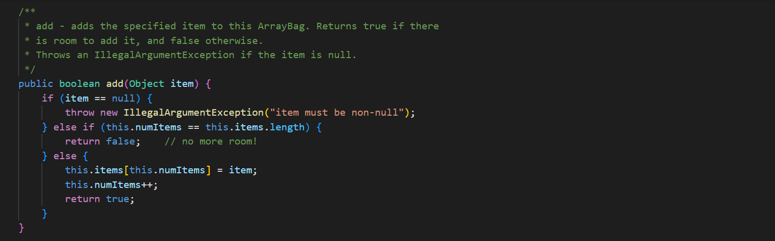 class. 1. public int capacity() This method should return the maximum number