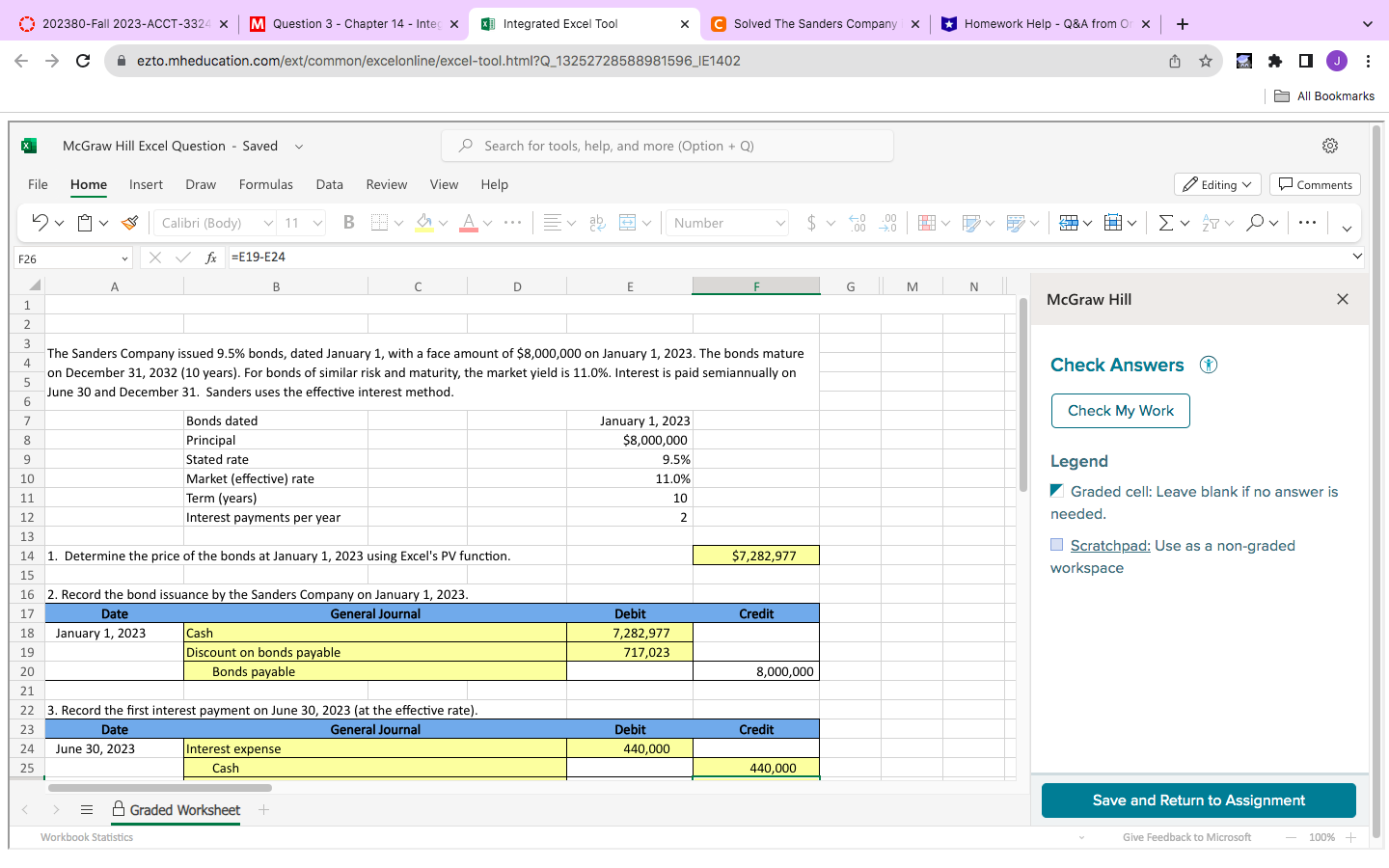202380-Fall 2023-ACCT-3324 X M Question 3 - Chapter 14 - Integ x