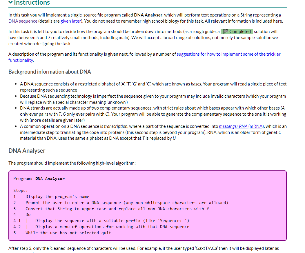 Instructions In this task you will implement a single-source file program called