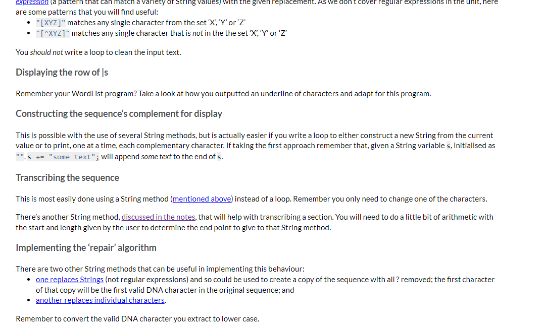 DNA sequence (details are given later). You do not need to remember