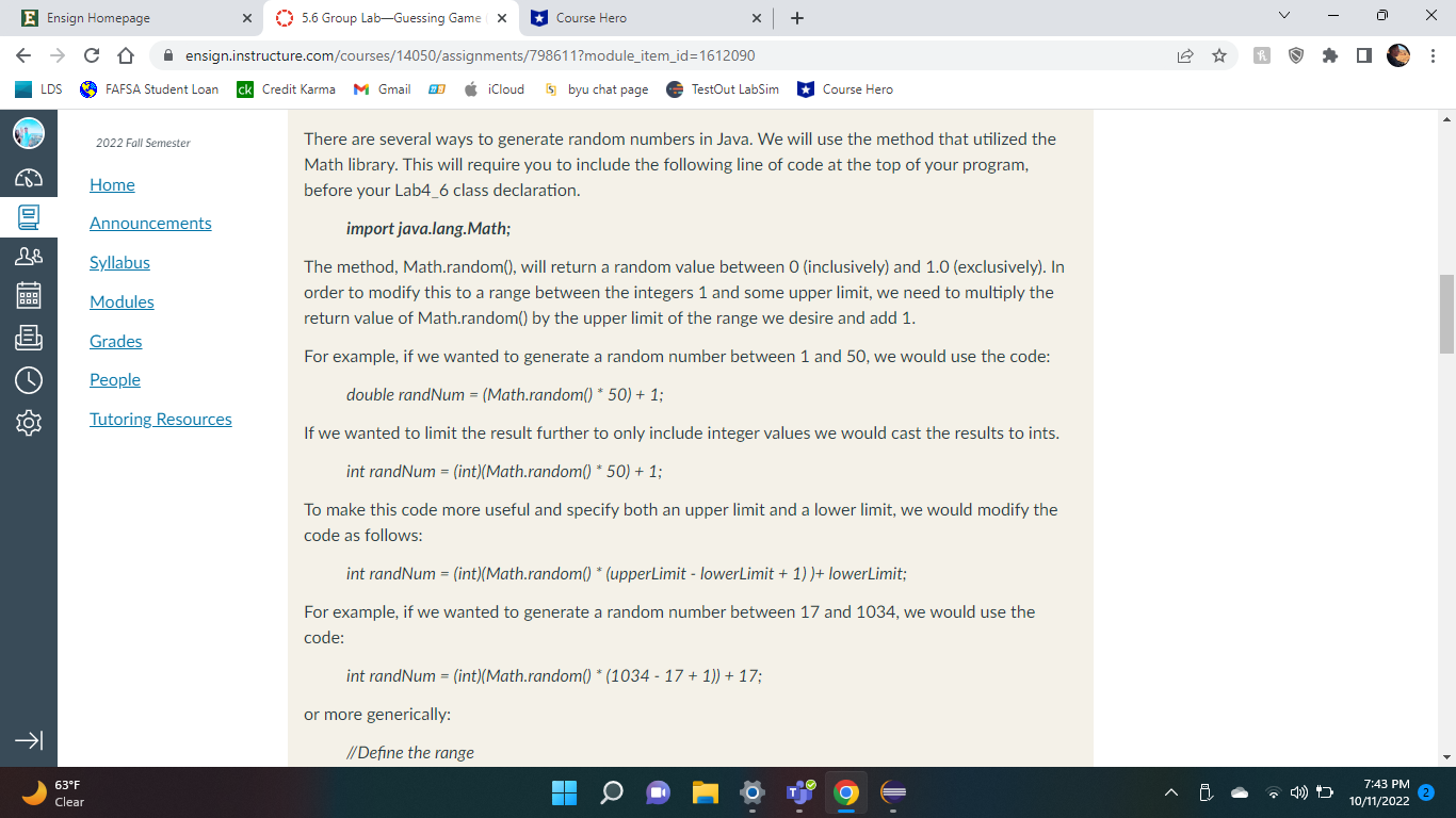 a rudimentary architecture for the guessing game program: TestOut LabSim + Main()