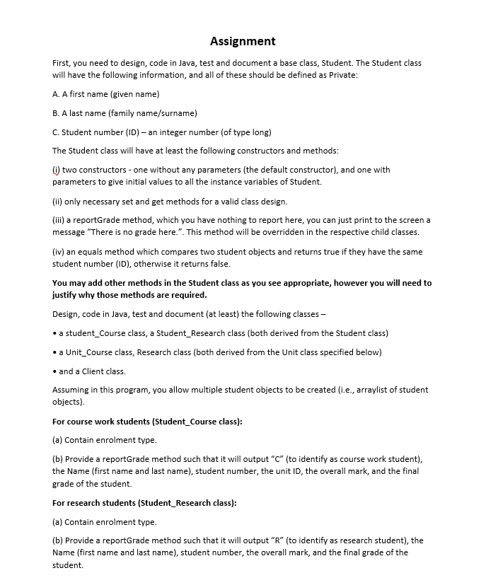 the information of the unit ID (of type string; e.g., ICT333), and