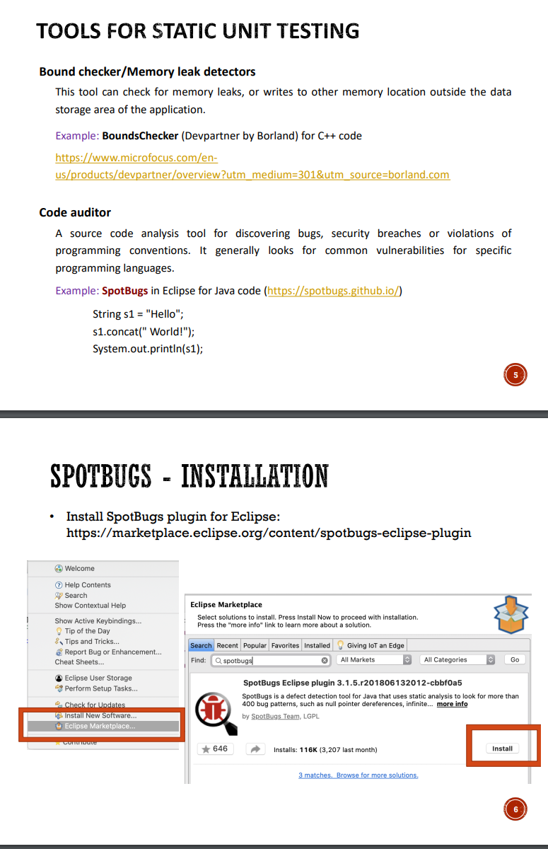 Programmer who writes the "unit" What is considered as a "unit"? Code
