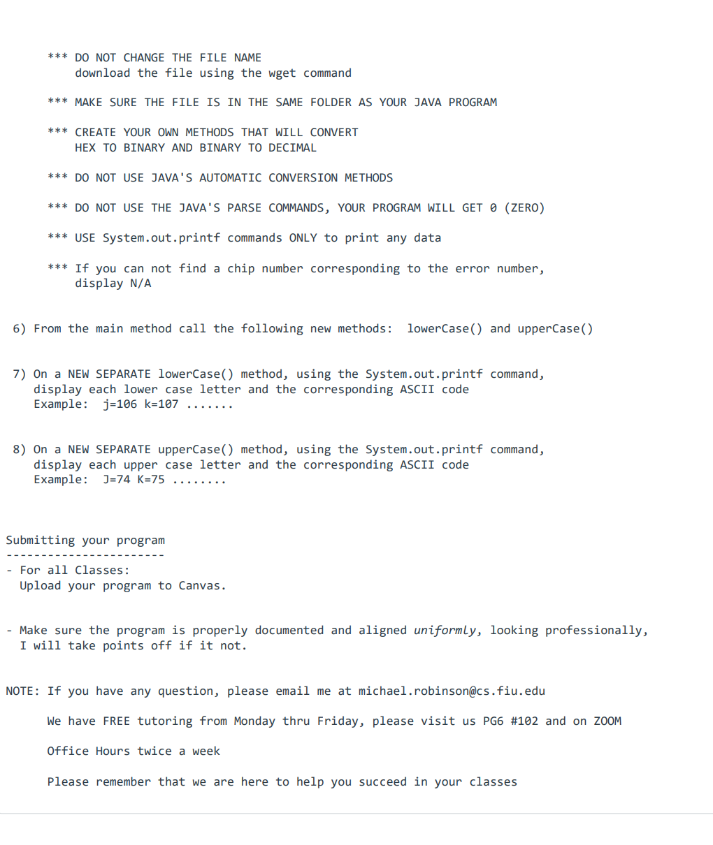 IN OUR CLASS ONLY ***!!!! ************** 1) Login, and in your CURRENT