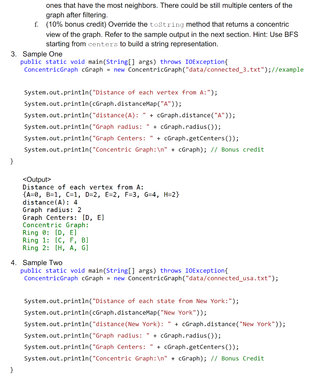 require the Graph interface and the Vertex and AdjacencyGraph classes implemented during