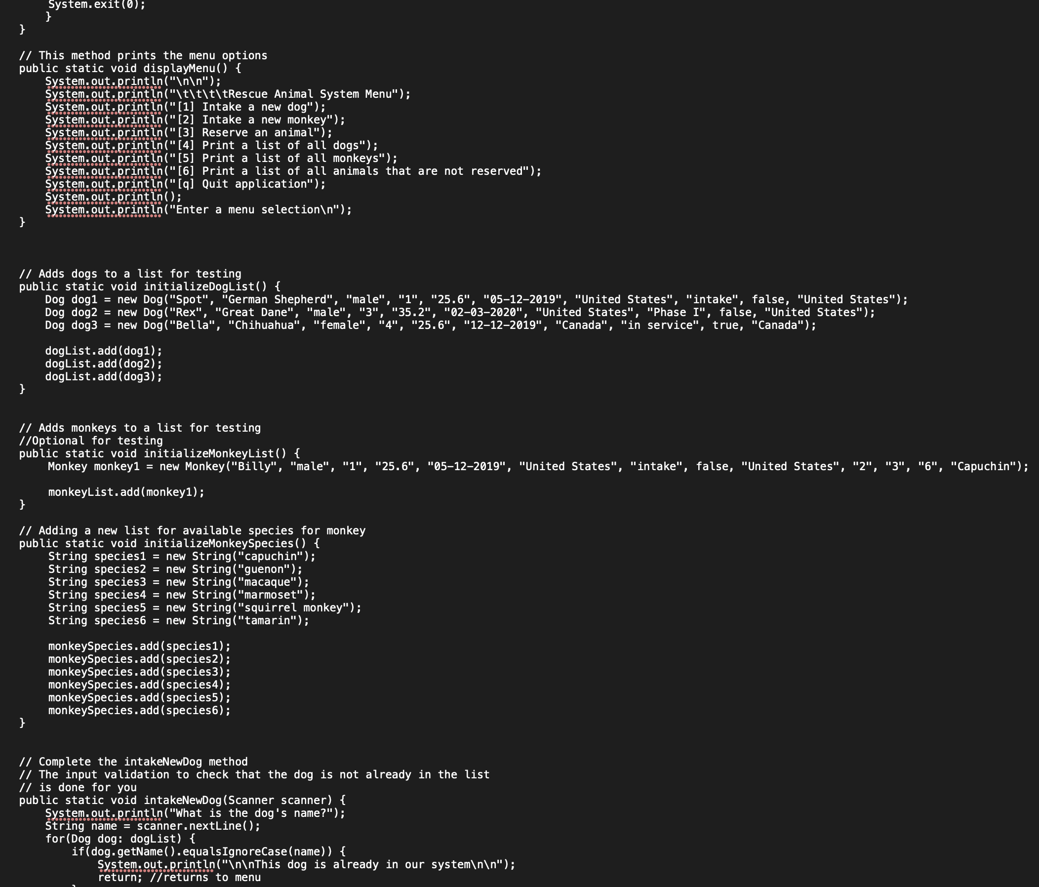 situations. A portion of the work on this project has already been