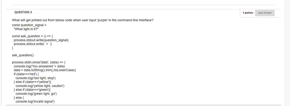 6 What will below code print? const EventEmitter = require('events'); class MyEmitter