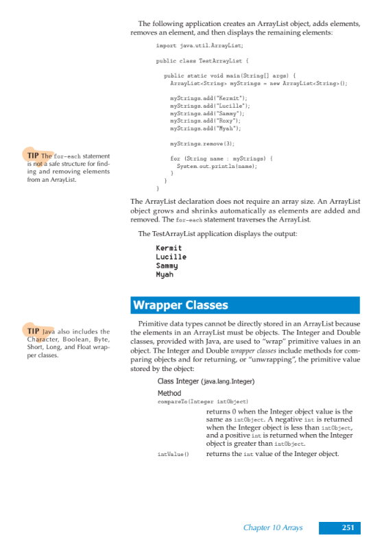 TIP The for-each statement is not a safe structure for find- ing