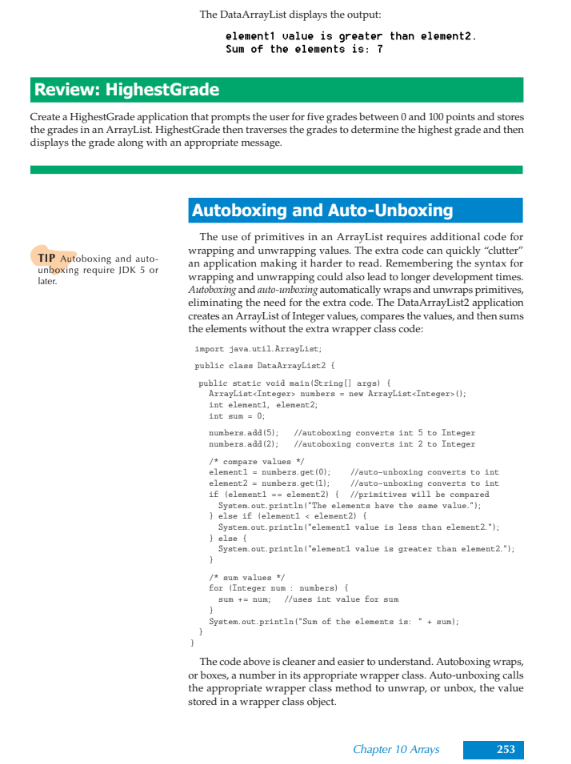 Boolean, Byte, Short, Long, and Float wrap- per classes. The following application