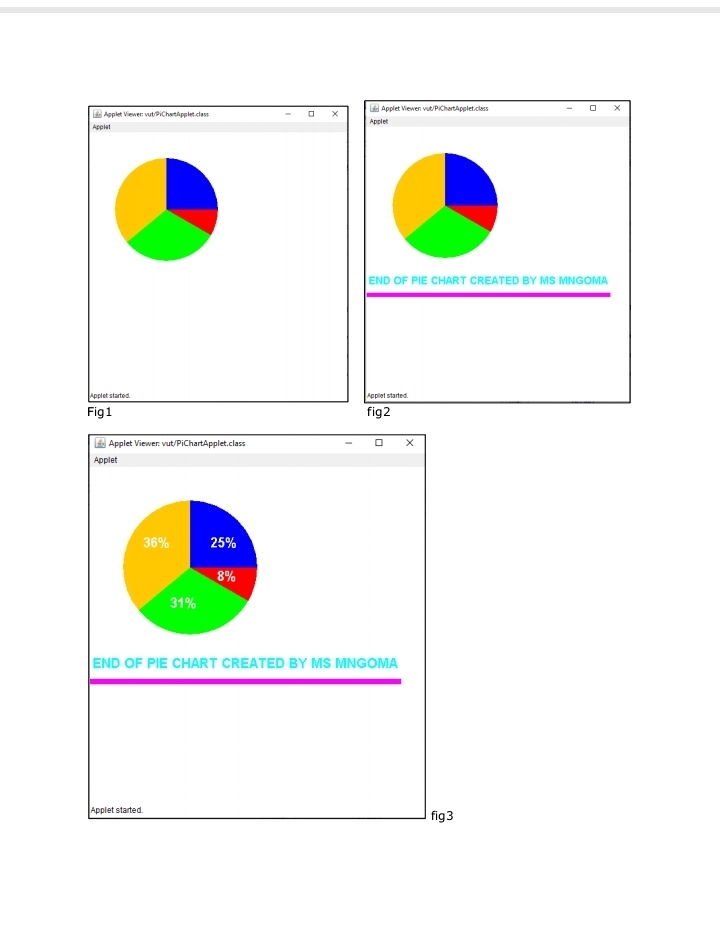 values of pie slices as constants, you will also need to calculate
