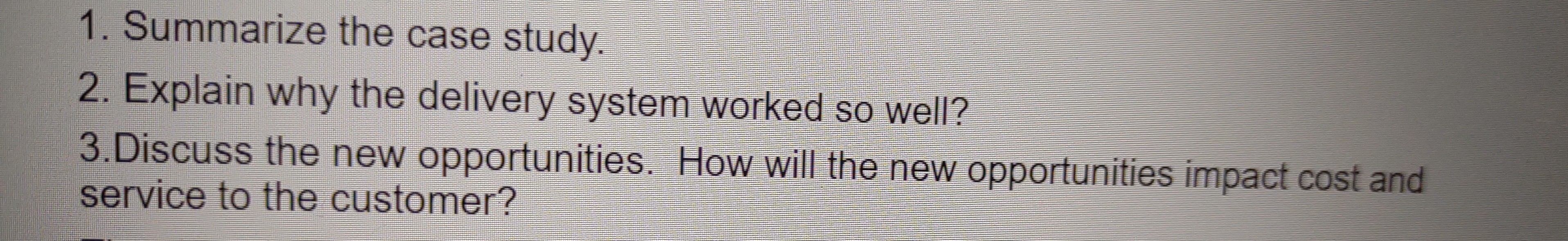 its planned route. ply Chain Management o will be able to act