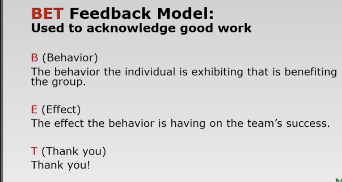 individual is or is not exhibiting that is inhibiting the team's success