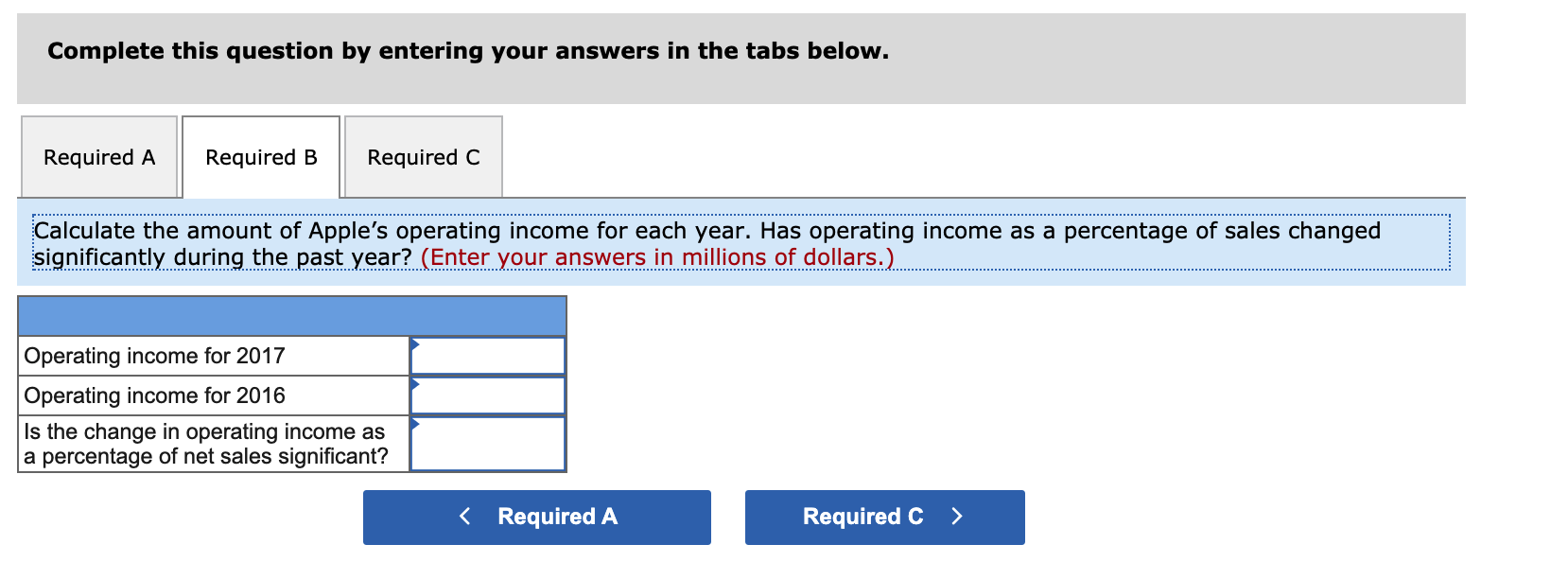 Inc. follow. All amounts are reported in millions. Net sales 2017 $229,234