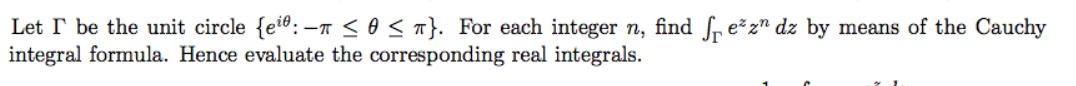Let I be the unit circle {e0:- 0 }. For each integer