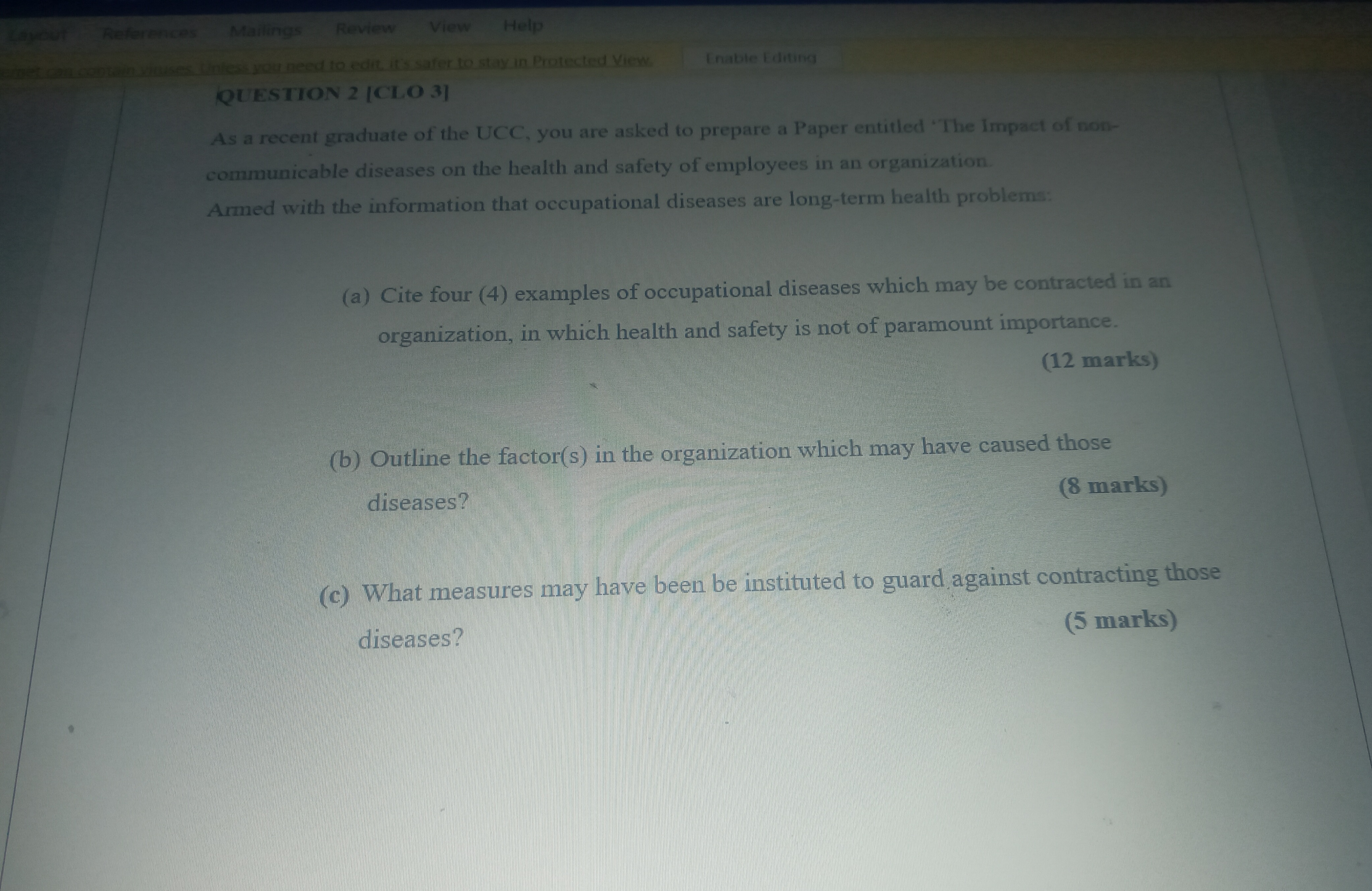 Layout References Mailings Review View Help contain viruses Unless you need to