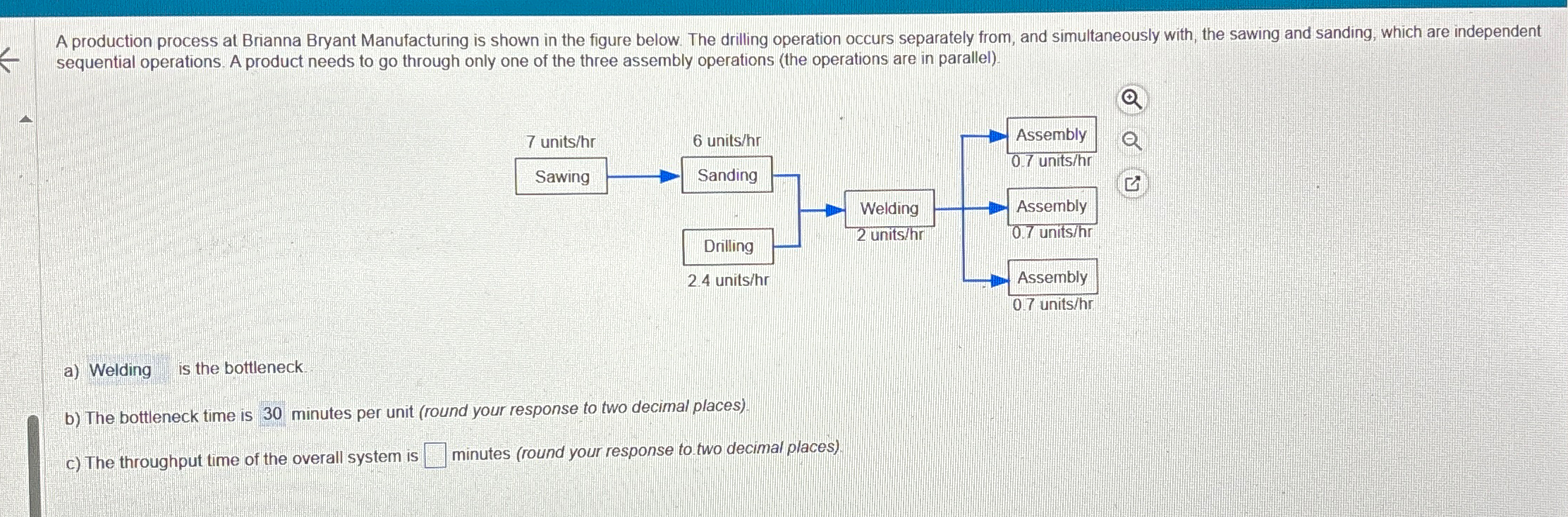 < A production process at Brianna Bryant Manufacturing is shown in the