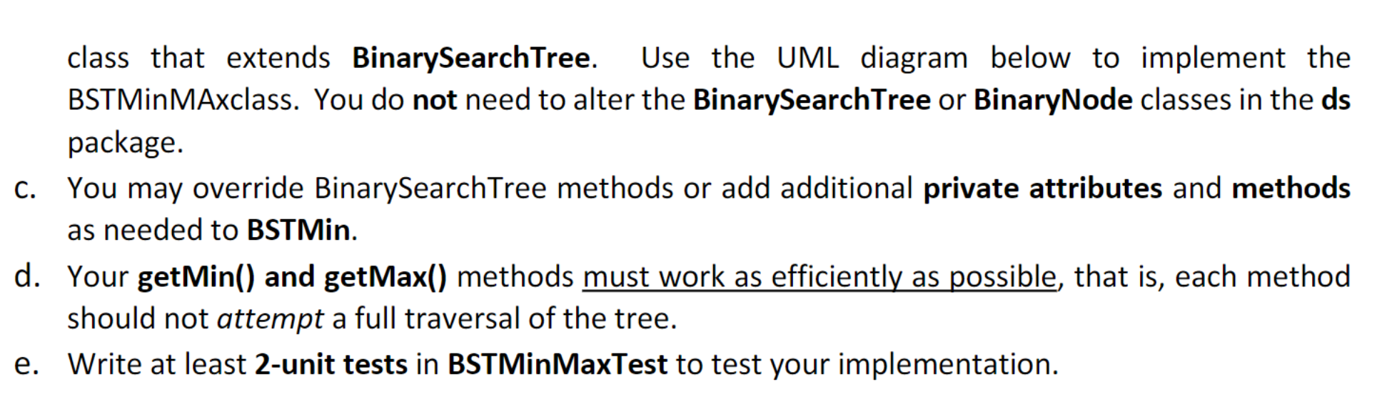 nodes in a Binary Tree. (5 points) b. You want to be