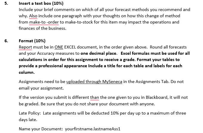 5. 6. Insert a text box (10%) Include your brief comments on