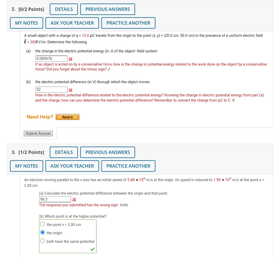 2. [0/2 Points] DETAILS PREVIOUS ANSWERS MY NOTES ASK YOUR TEACHER PRACTICE