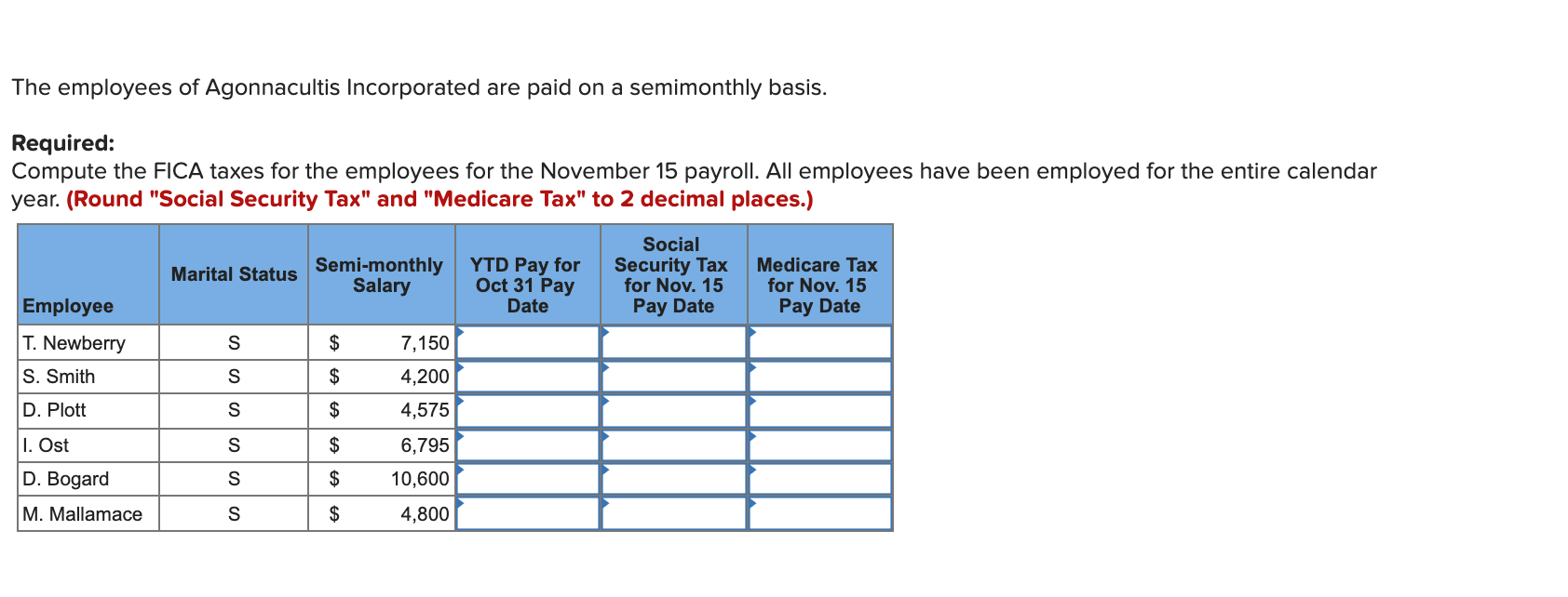 tables from Appendix C to compute the federal income tax withholdings for