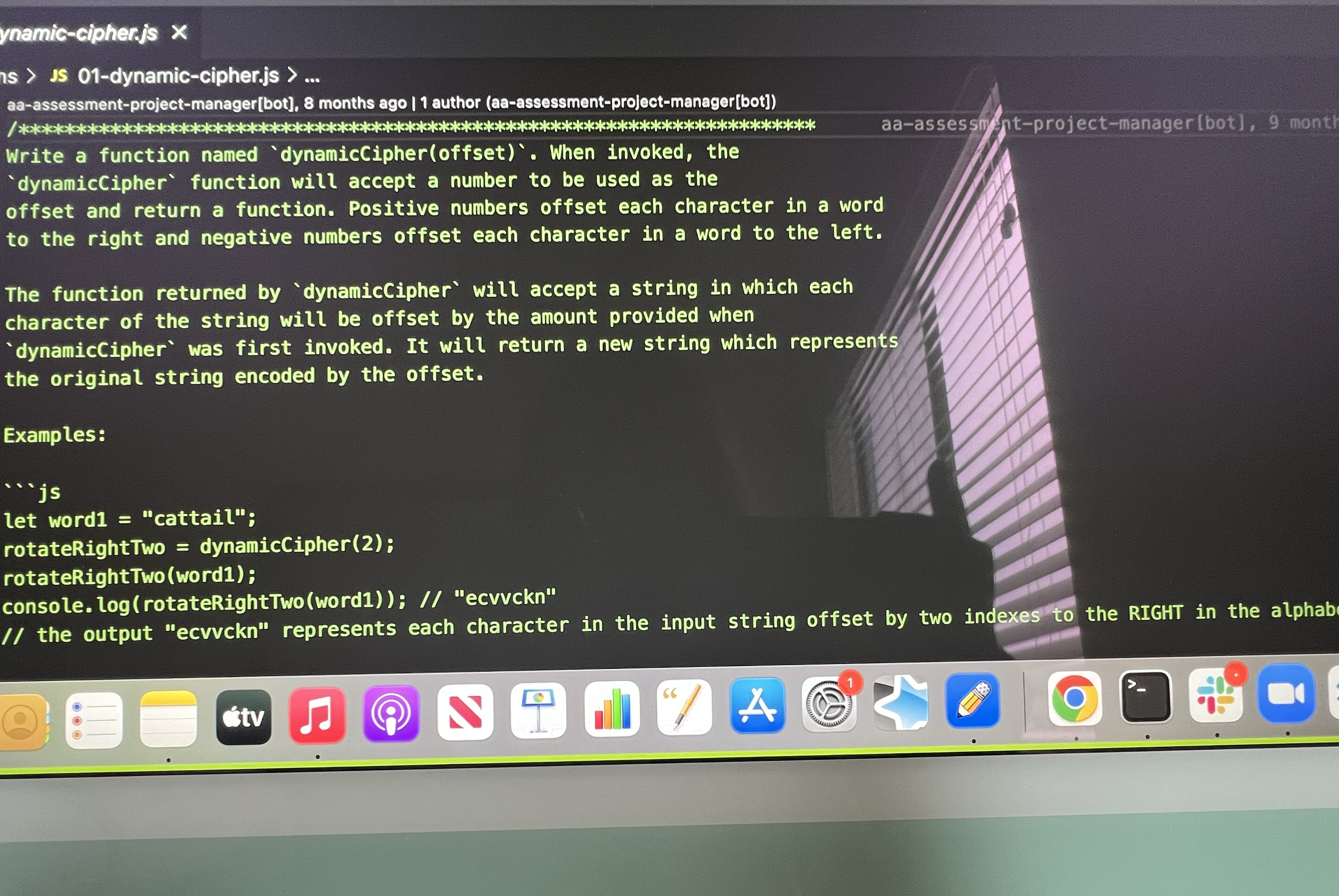 ynamic-cipher.js x ns > JS 01-dynamic-cipher.js >. aa-assessment-project-manager[bot], 8 months ago |