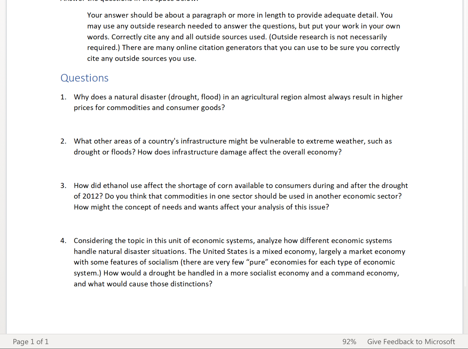 drought. Primary Source A This is a photo of an area that