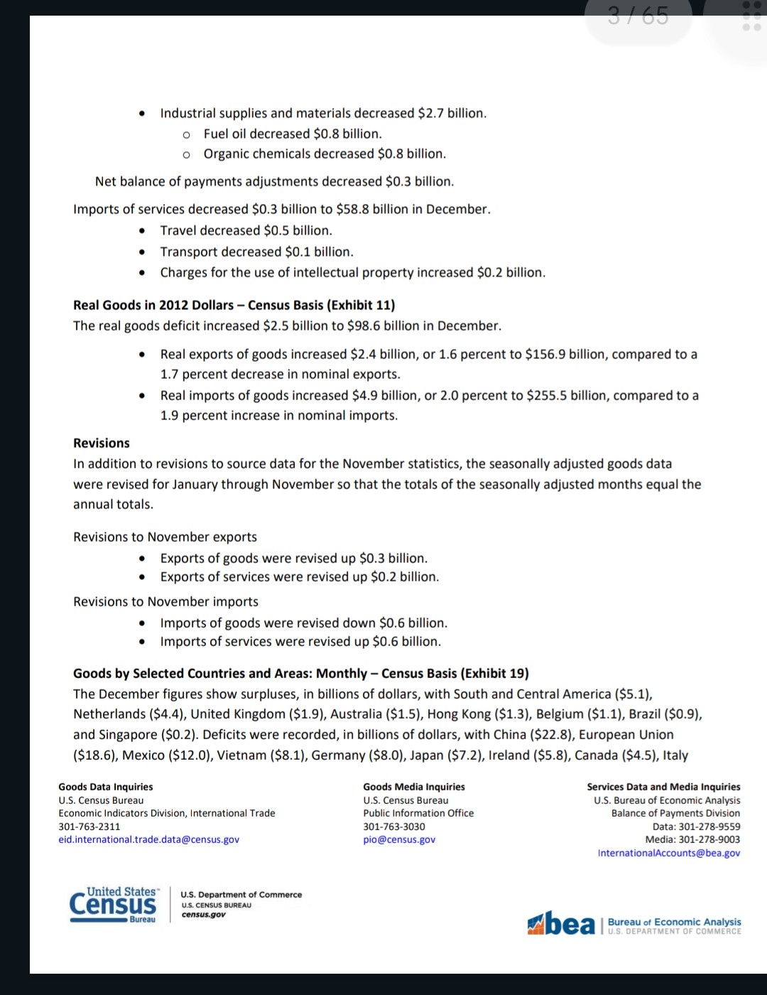 23-17, BEA 23-05 FEBRUARY 7, 2023 - The U.S. Census Bureau and