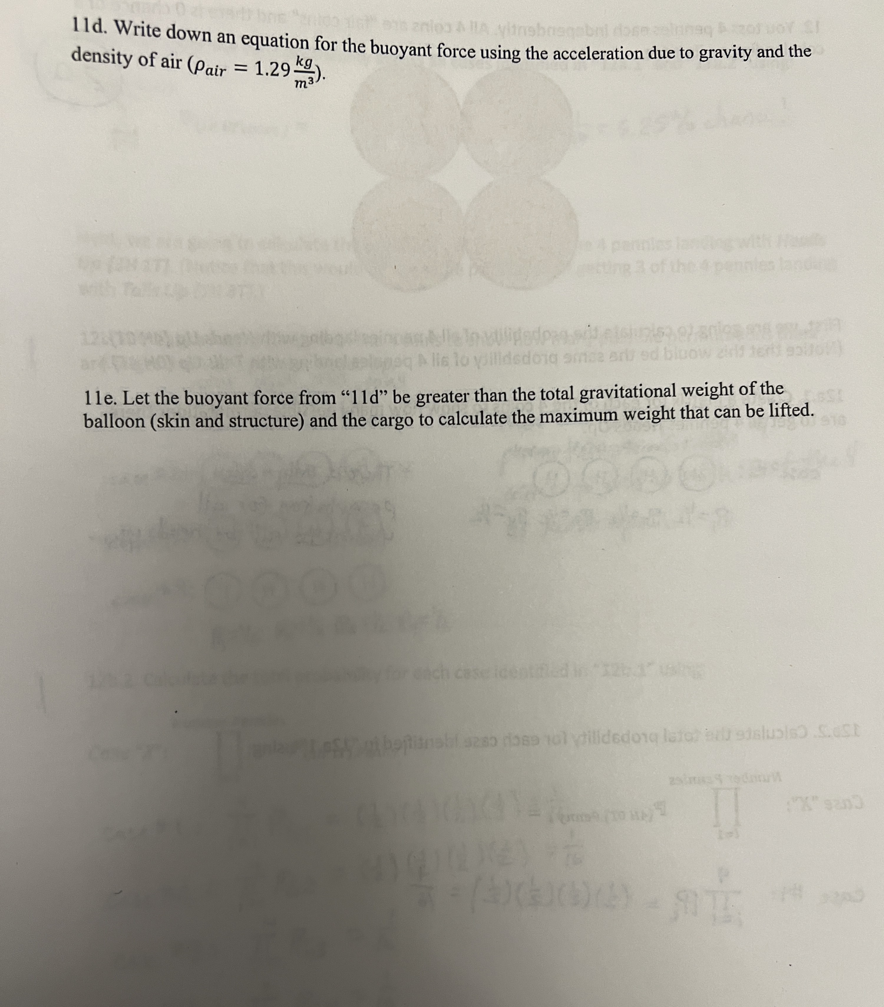 anie & A vitnebosebni dose eq 11d. Write down an equation for
