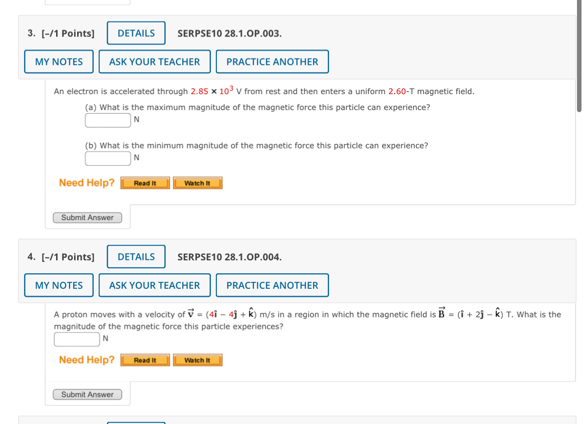 3. [-/1 Points] DETAILS SERPSE10 28.1.OP.003. MY NOTES ASK YOUR TEACHER PRACTICE