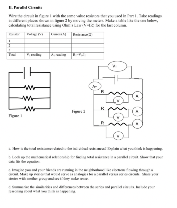 1 using The Circuit Construction Kit (CCK) simulation at the PHeT site.