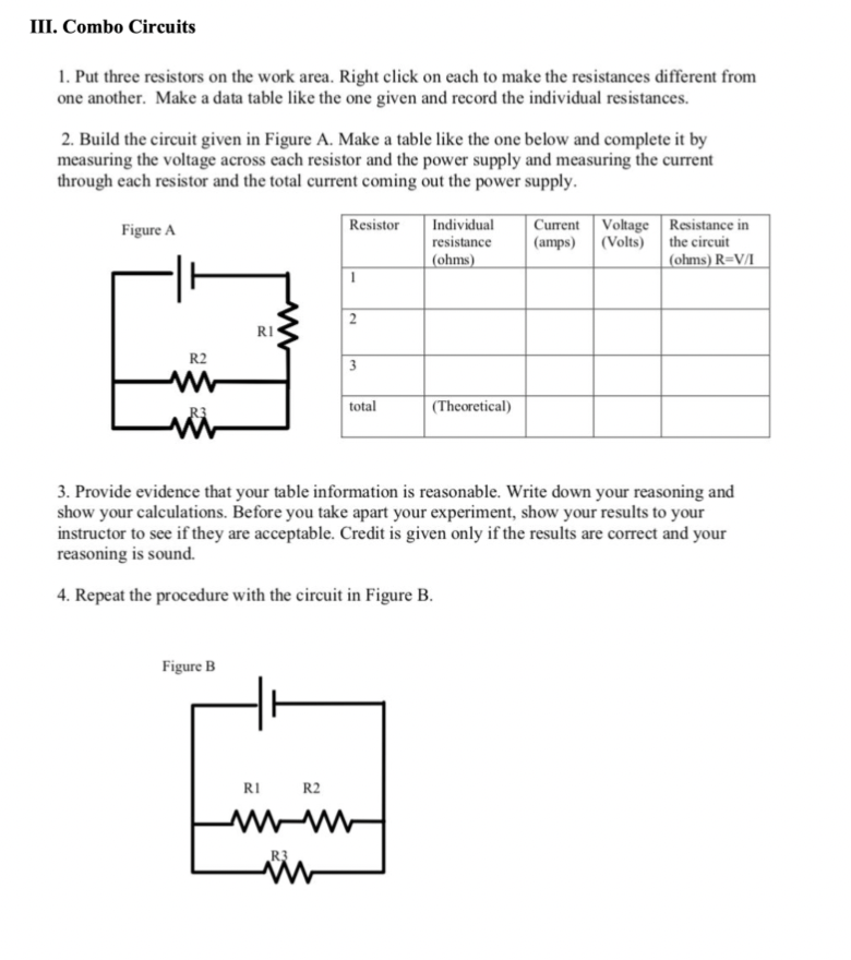 Make the resistors have different value and record the value of each