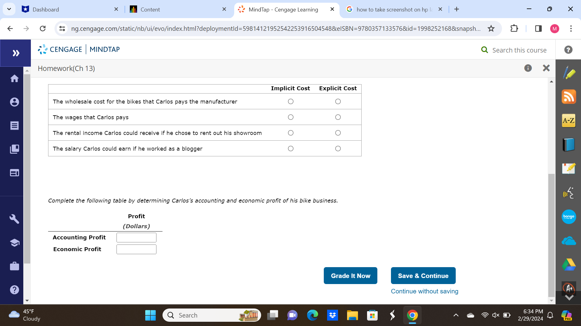 hp la x + C ng.cengage.com/static/nb/ui/evo/index.html?deploymentId=59814121952542253916504548&elSBN=9780357133576&id=1998252168&snapsh... CENGAGE MINDTAP Homework(Ch 13) 1. Definition