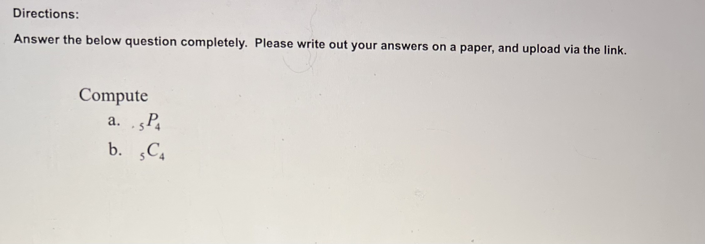 a paper, and upload via the link. Find the correlation coefficient r