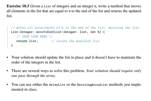 10.2 Fill out the missing entries in the following table: Table 10.3
