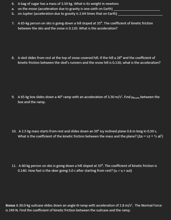 80-N applied force accelerates a 20-kg box across a horizontal sheet of