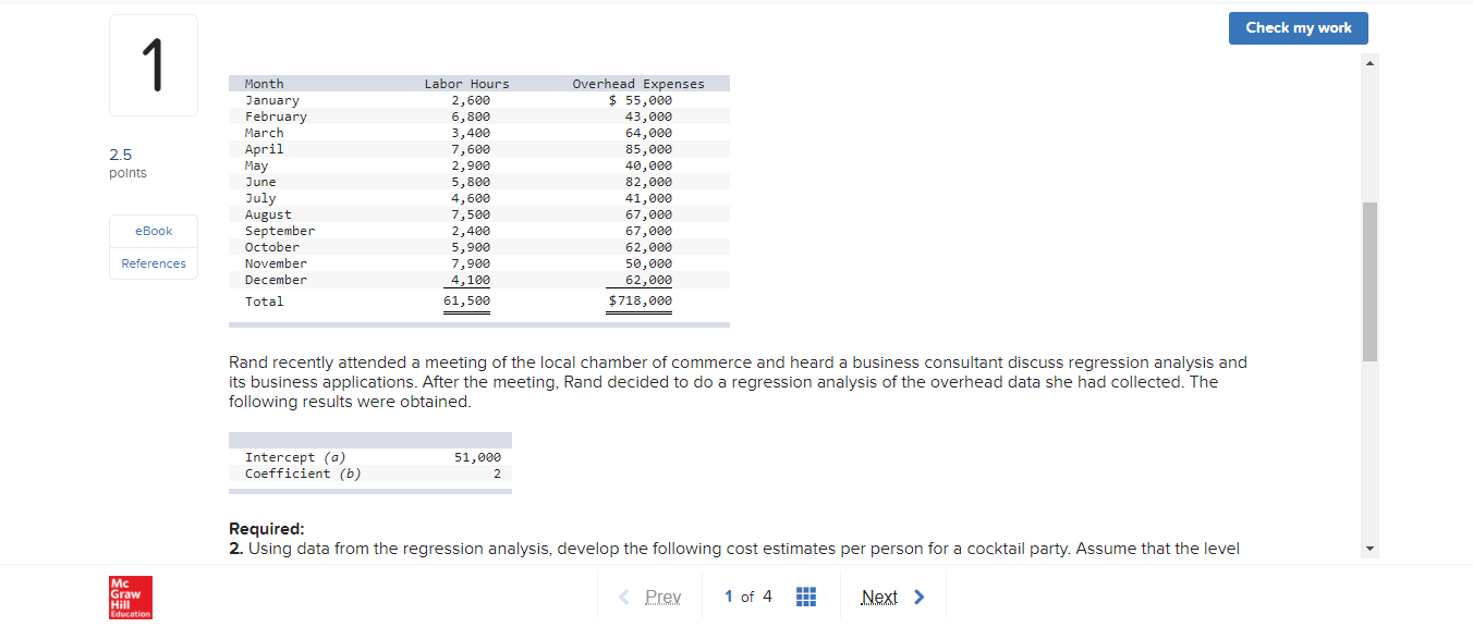 Exit Submit Dana Rand owns a catering company that prepares banquets and