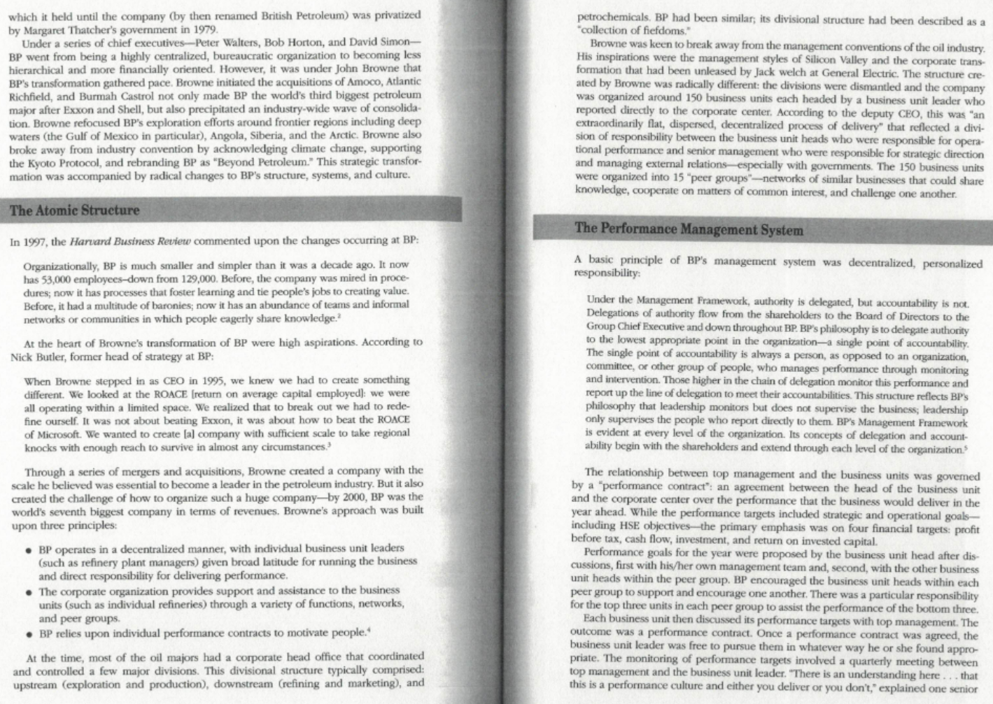 down as CEO at BP plc in January 2007, he was credited