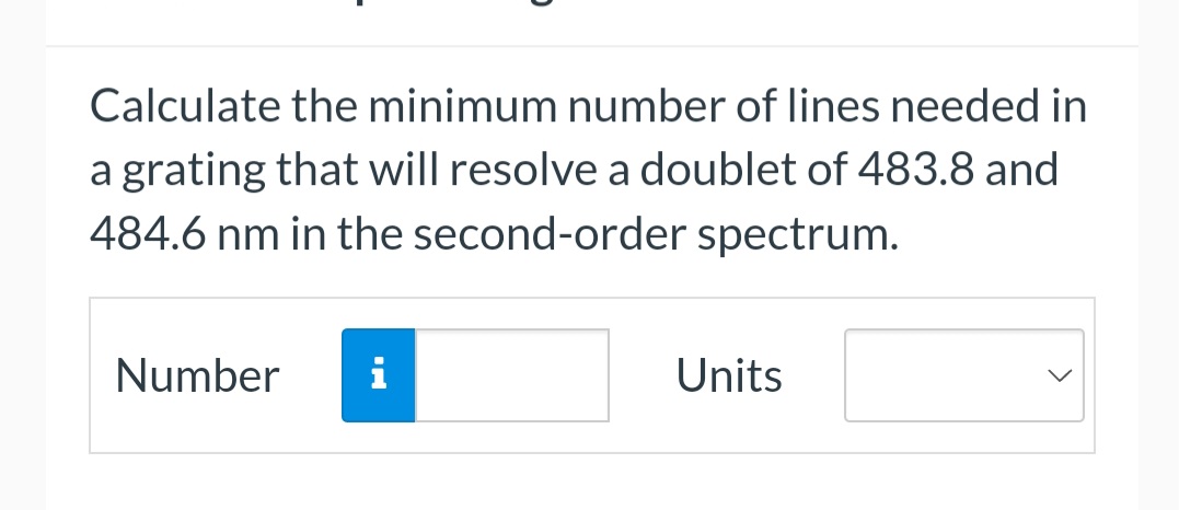 across that width. For an incident wavelength of 610 nm, what is