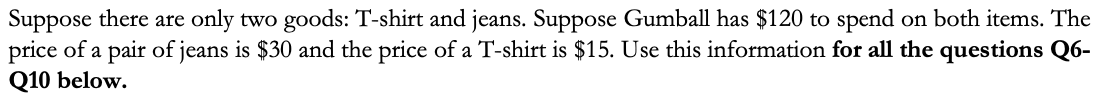 the offer on jeans. Suppose, instead, Ms. A has a $30 gift