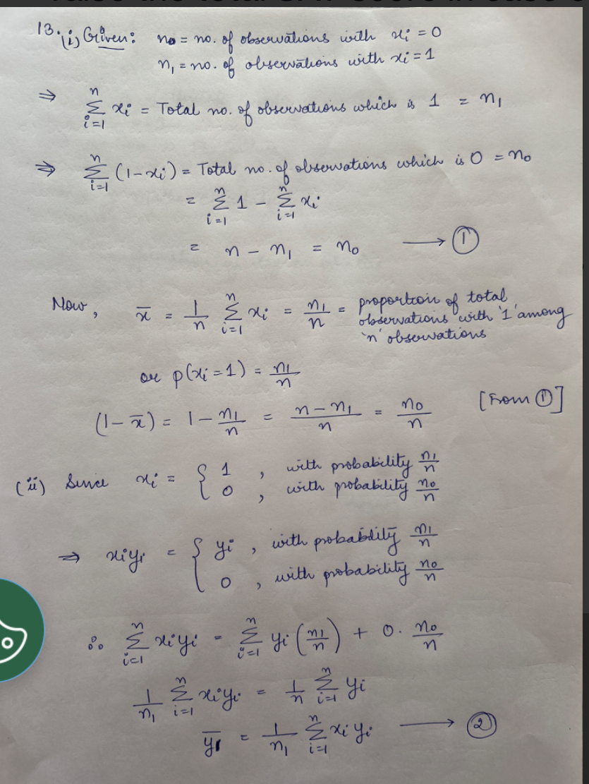 variable. Let {(x, y): i = 1,..., n} be a sample of