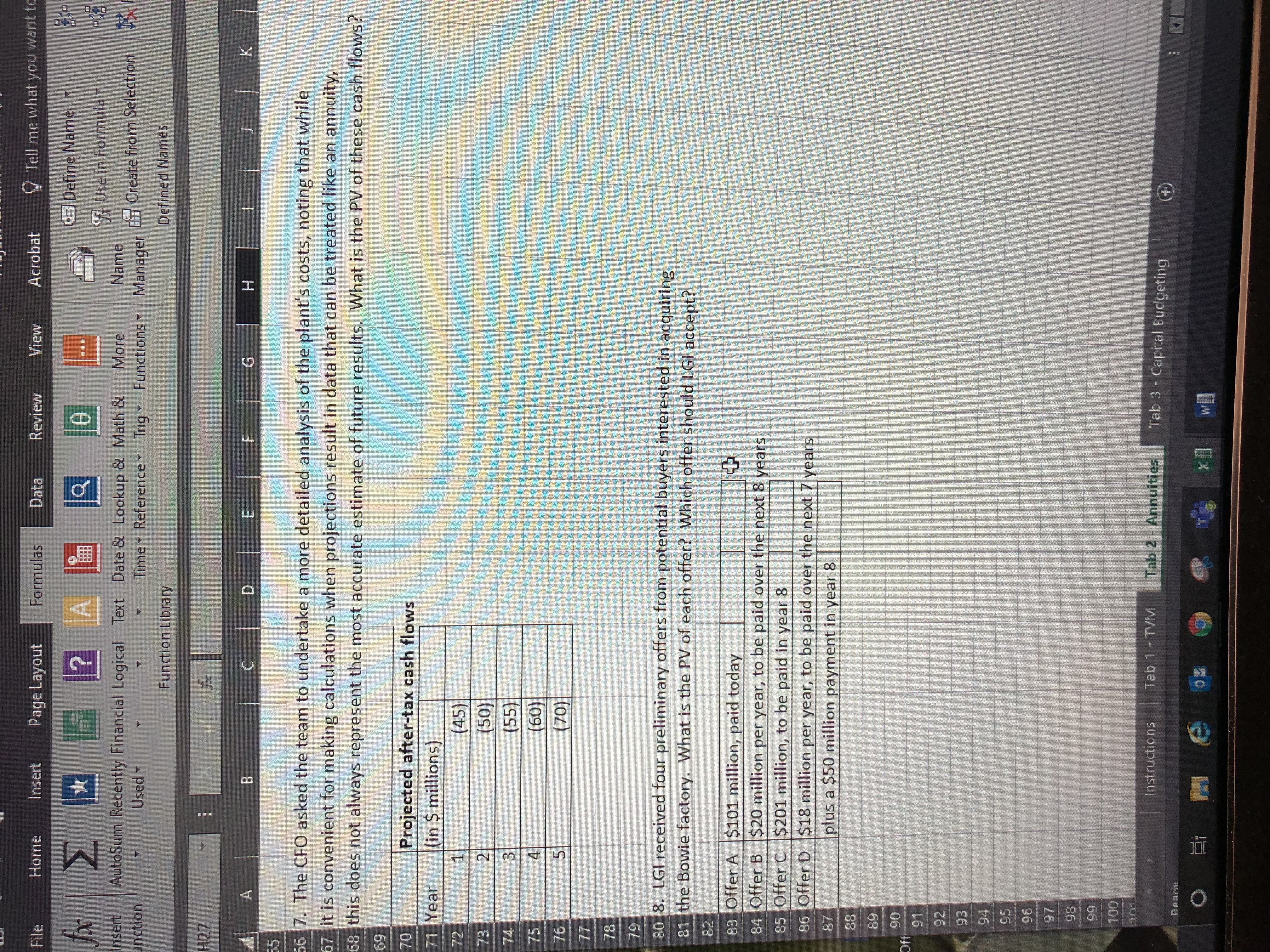 E F G H J 1 Tab 2 - Annuities 2 3