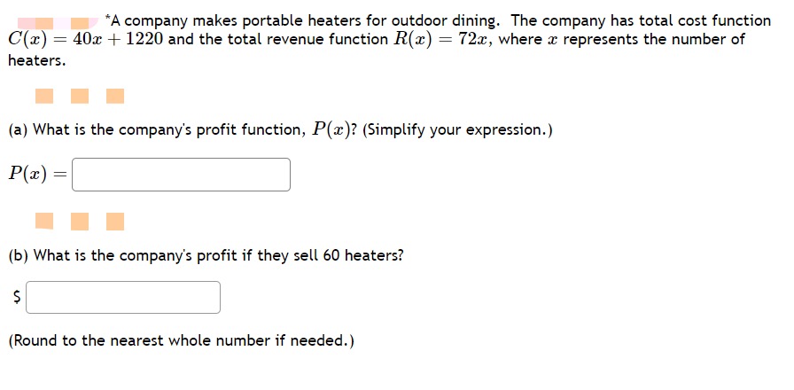 on the graph of the profit function. Enter a number, not an